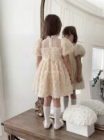 ⁦Beige Floral Dress⁩ - الصورة ⁦3⁩