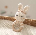 Crochet bunny rattle