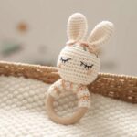 Crochet bunny rattle